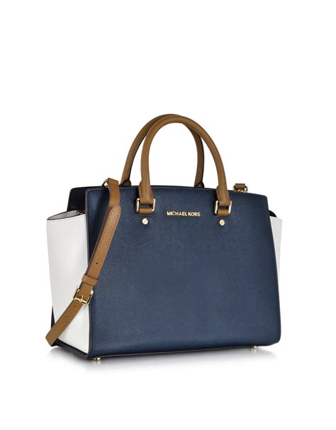 michael kors colorblock selma bag|michael kors selma satchel.